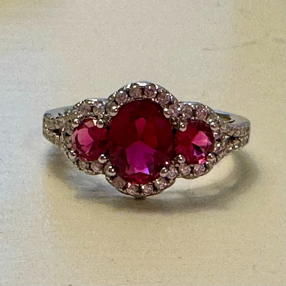 N/A oval rhodium part
