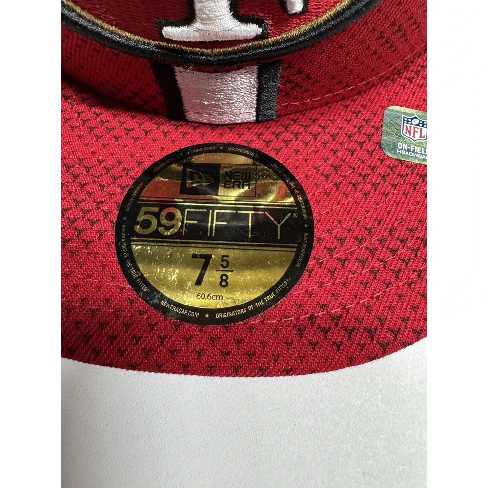 New Era 59FIFTY San Francisco 49ers 2024 Sideline Red Jersey Fitted 7 5/8 Hat