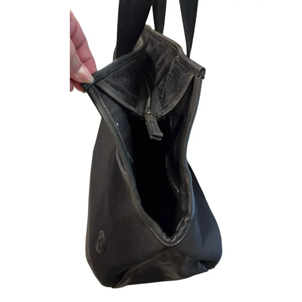 Belleraja Small Travel Dog or Cat Pet Carrier Black with cushion board