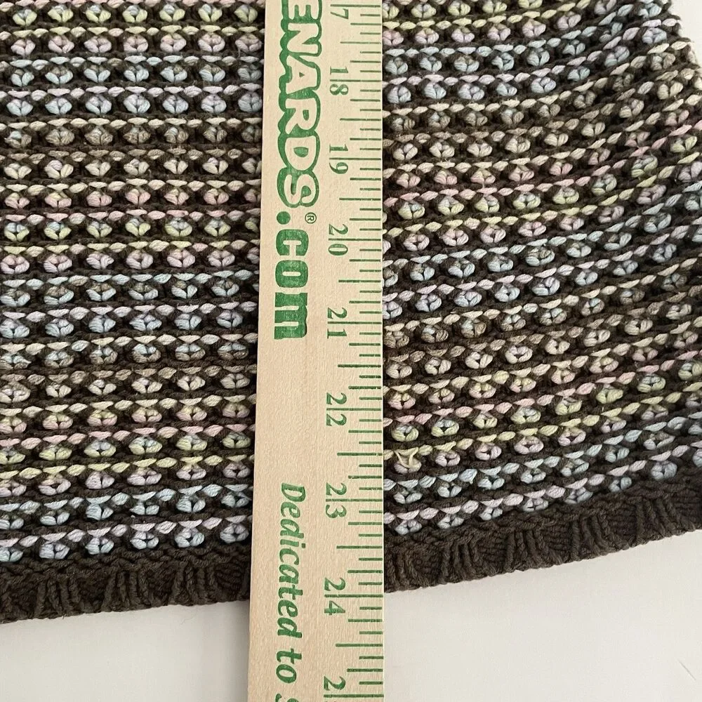 Vintage Liz Claiborne Knit Sweater Women's Size M Rainbow Bobble Popcorn Knit