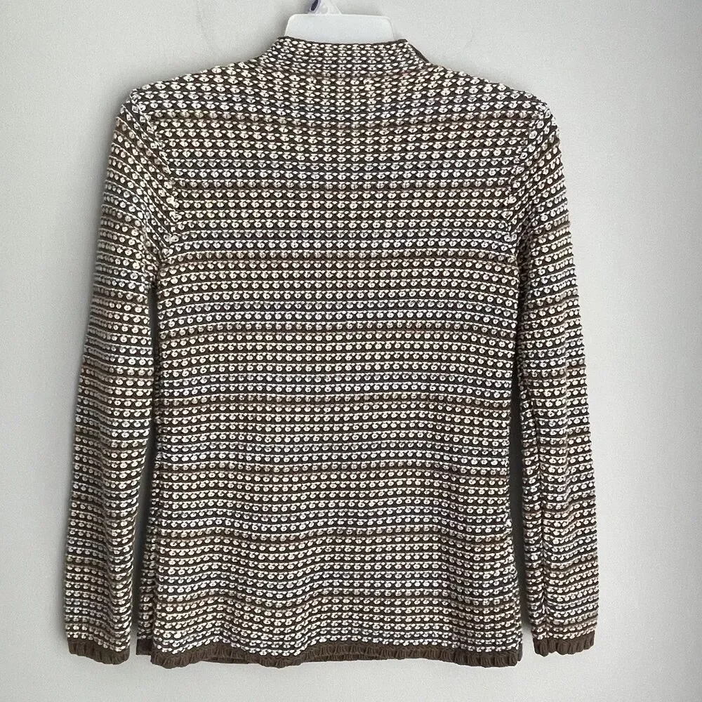 Vintage Liz Claiborne Knit Sweater Women's Size M Rainbow Bobble Popcorn Knit