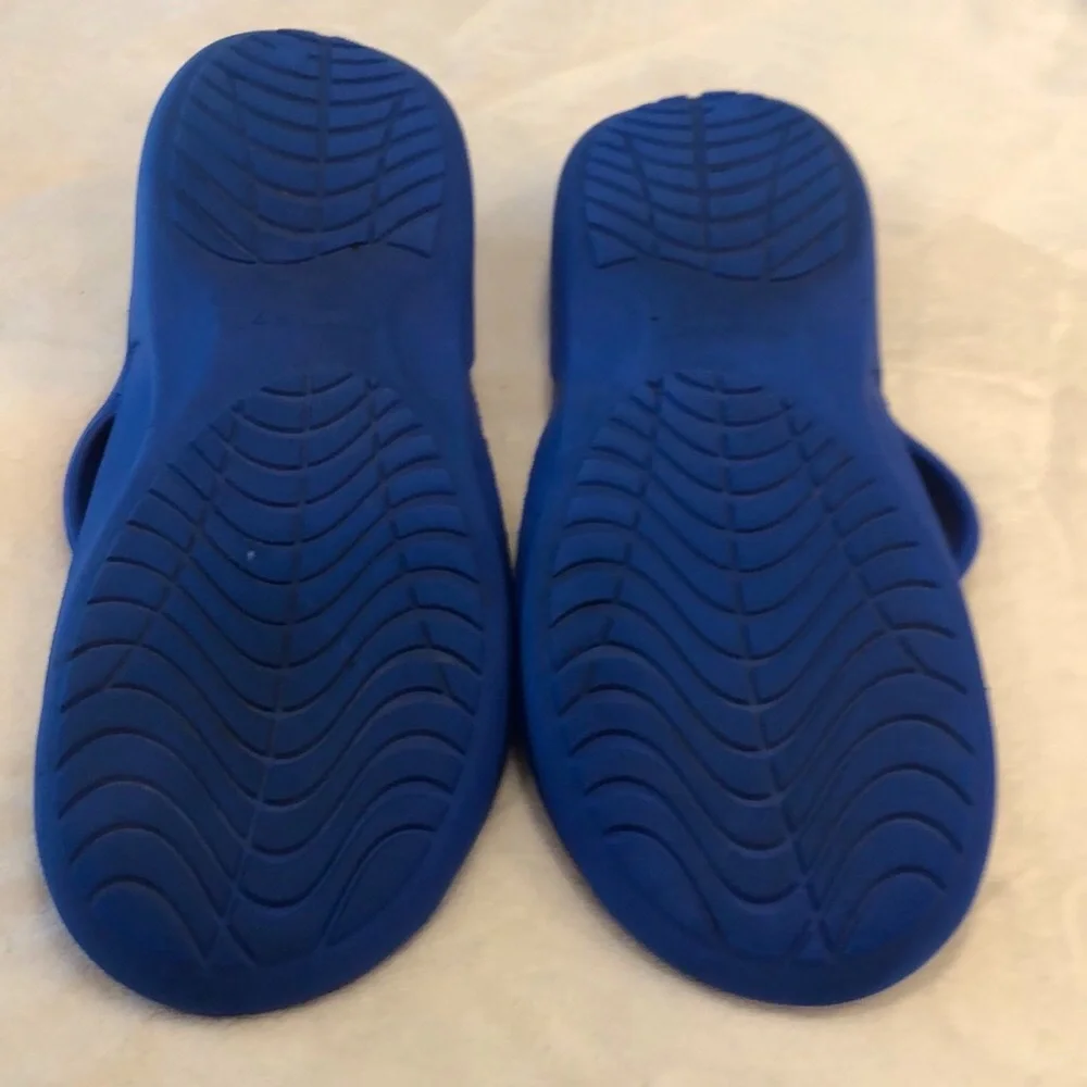 Mambaz Mens Blue Flip Flop thong Sandals plastic comfortable casual summer SZ 11