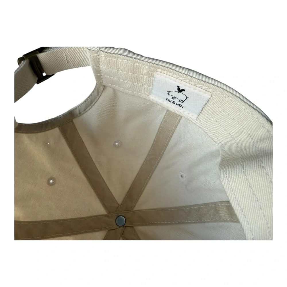 Pig & Hen StrapBack Hat, Beige Unisex Dutch