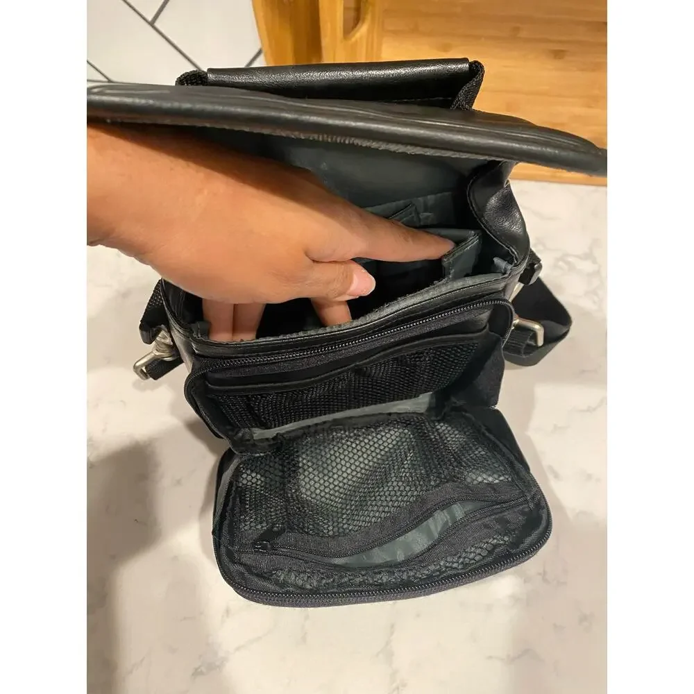 Lenmar faux leather shoulder camera bag hand held or shoulder strap vintage?