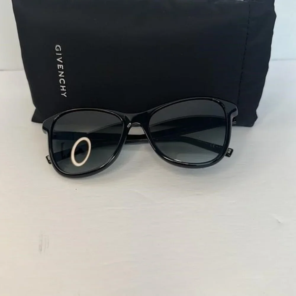 New Authentic GIVENCHY Black /Grey /Gold Acetate Frame Sunglasses -GV7198S
