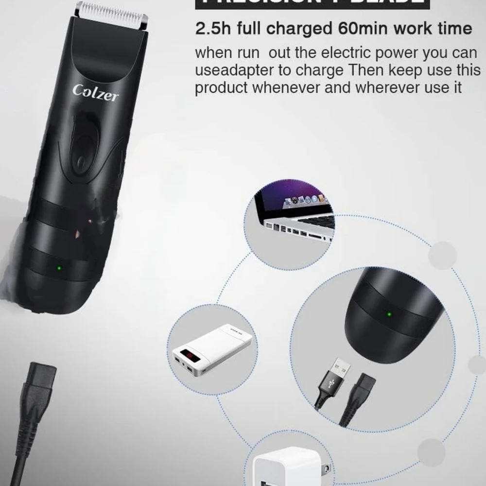 Colzer Black Cordless Hair Trimmer