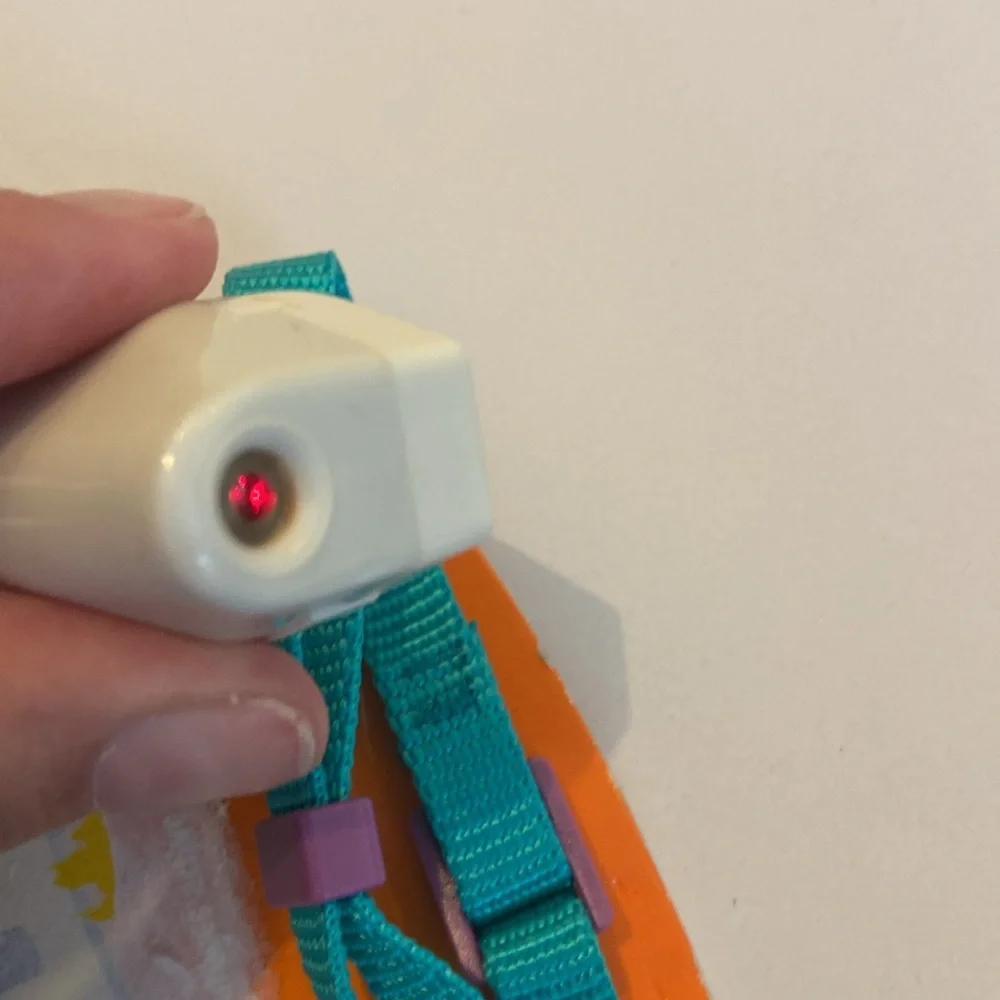 NWT collar laser toy for cats-collar + toy combo; teal & purple collar