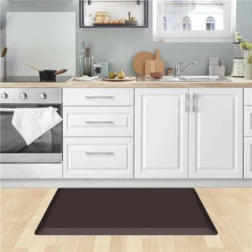 Anti Fatigue Kitchen Mat Thick Cushioned Waterproof Floor Rug Chocolate 20