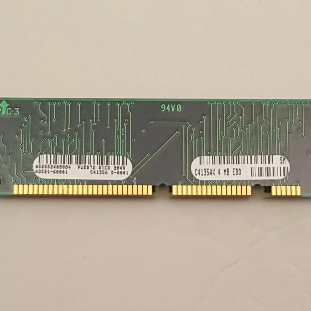 HP C4135AX 4MB 100-pin EDO DRAM DIMM from HP LJ 4000 | A3521-60001 | USED