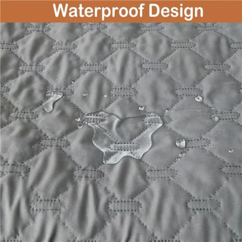 Calming Dog Bed Mat for Couch, Calming Dog Couch Bed with 3 Side Dog Pillow