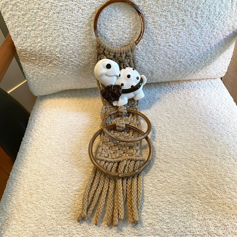 Vintage mcm macrame