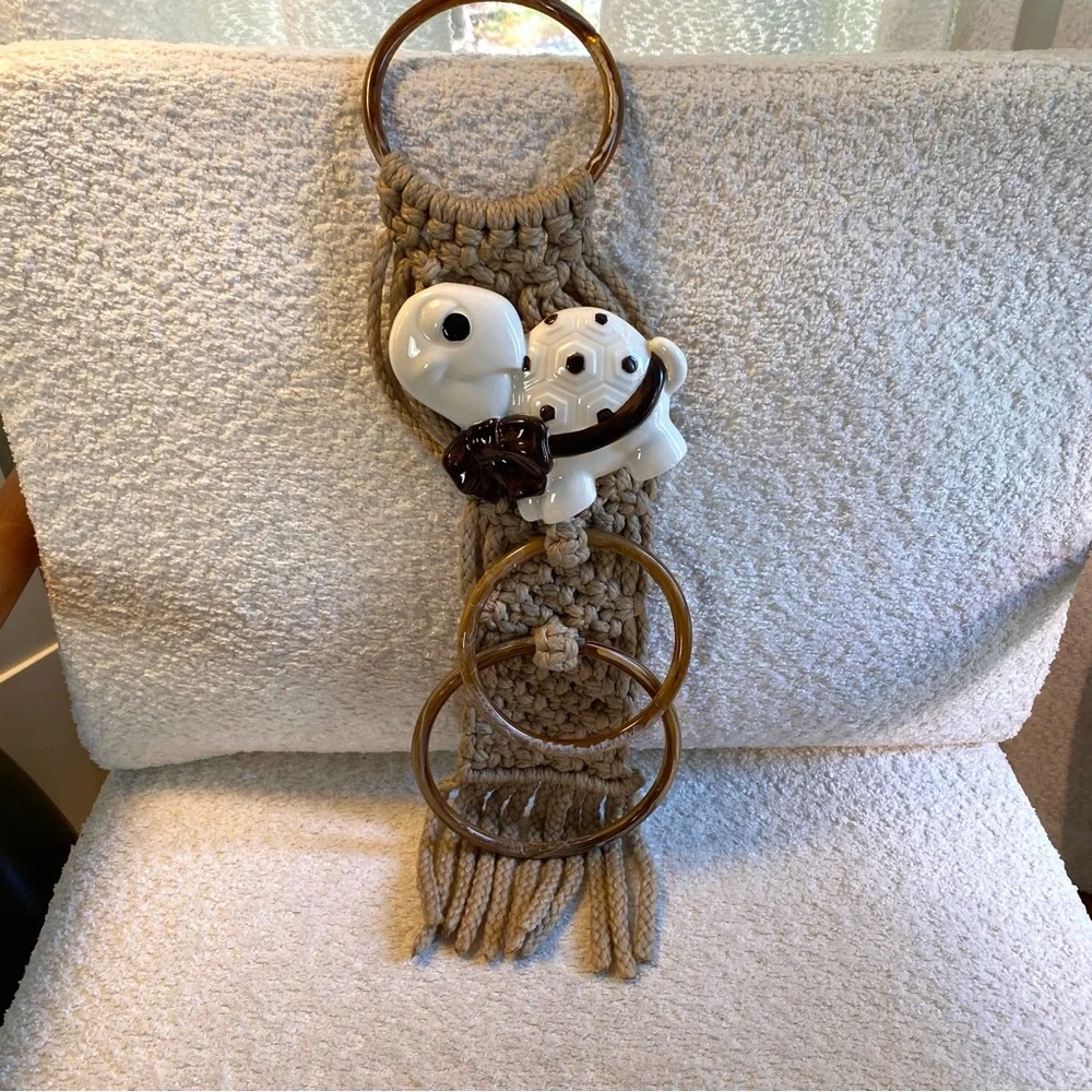 Vintage mcm macrame