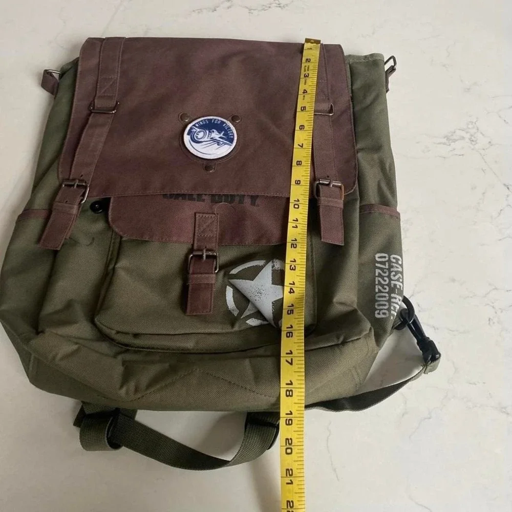 Call of Duty WWII Style Military Canvas Backpack Promo 2009