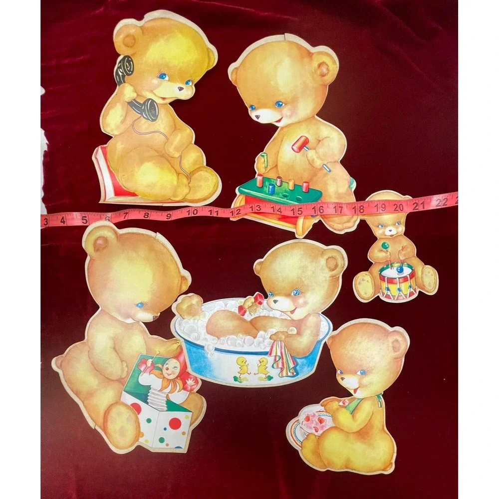 1956 Honey Bears Con-Tact Cut-Out Set RARE