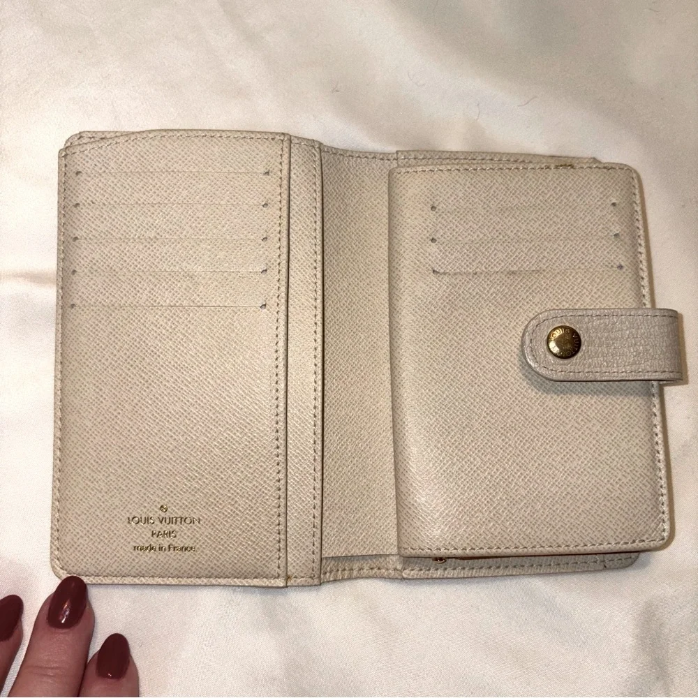 LOUIS VUITTON *rare* Mini Lin Croisette Portefeuille Viennois Pink/Rouge Wallet