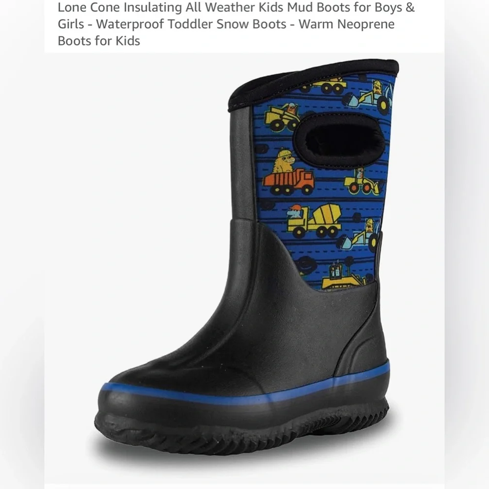 Lone cone insulating all weather kids BOOTS for B&G waterproof size 4 NWT