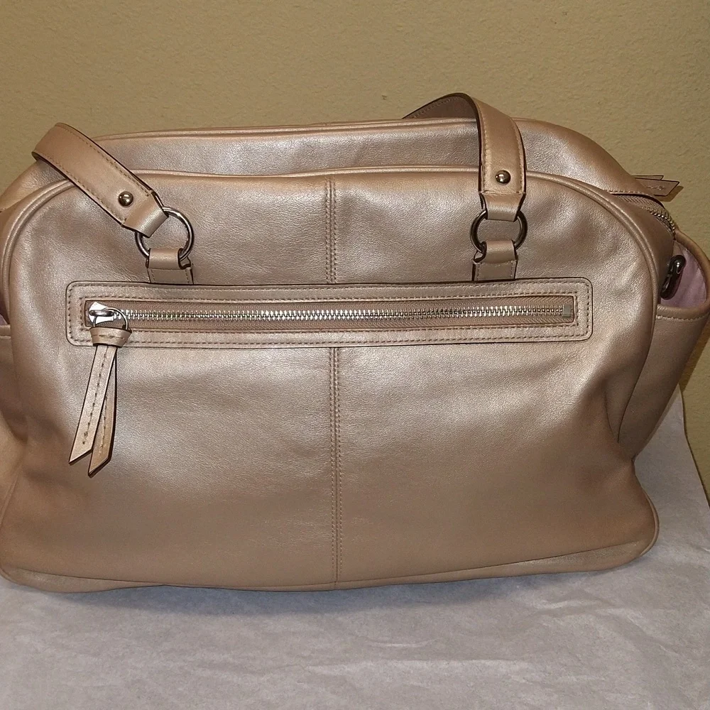 Coach Addison Leather Diaper/Baby Bag