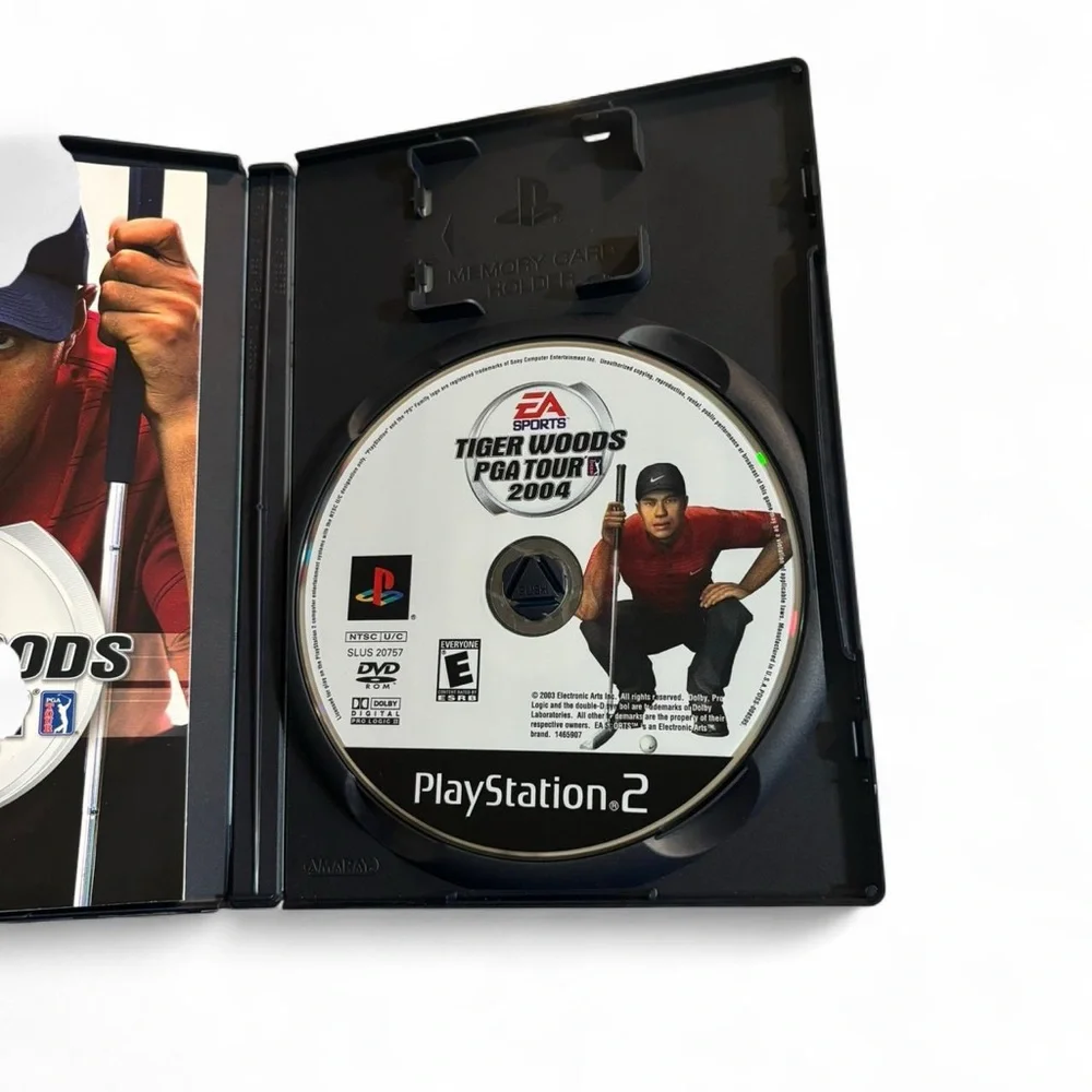Sony PlayStation 2 Game - Tiger Woods PGA Tour 2004 - Black Case