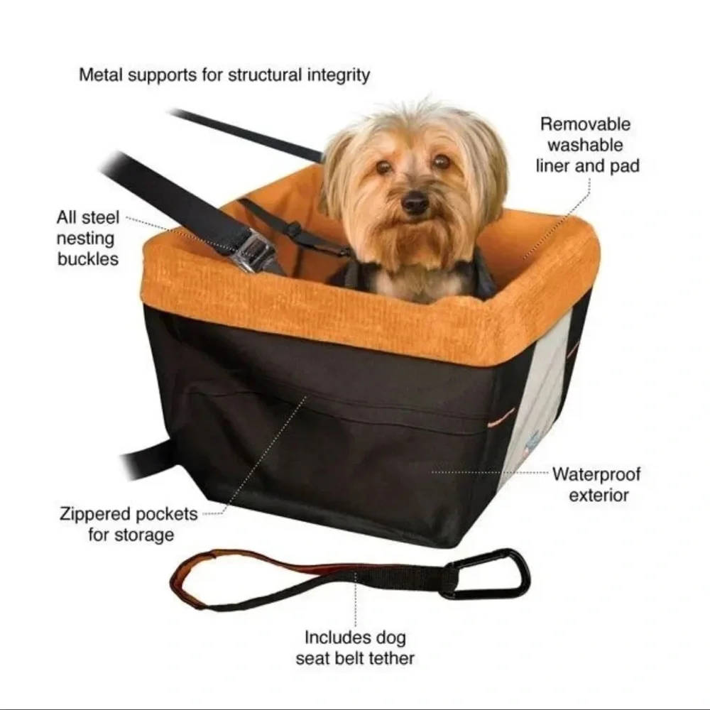 Kurgo Rover Dog Car Booster Seat for Dogs up to 13.5kg Dog Car Travel K00044