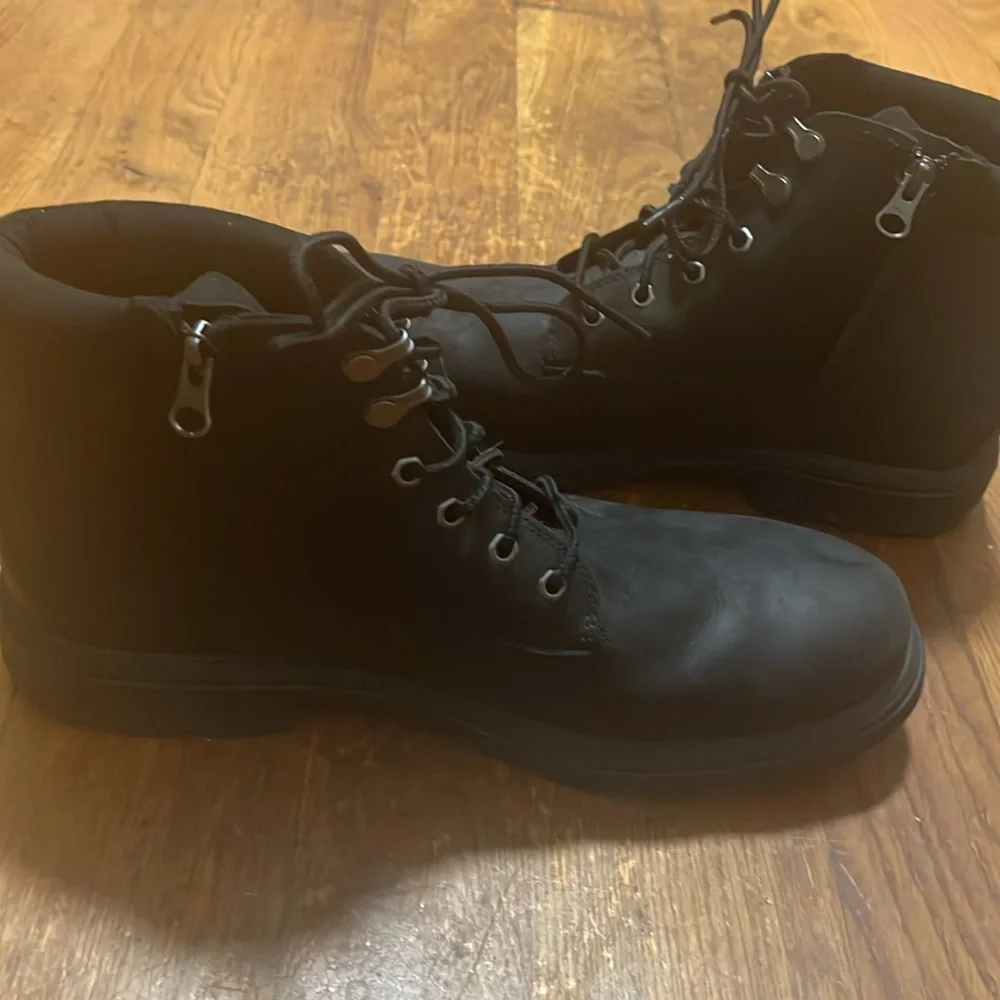 UGG MEN'S BILTMORE WORK WINTER LEATHER ANKLE BOOTS BLACK Size 12