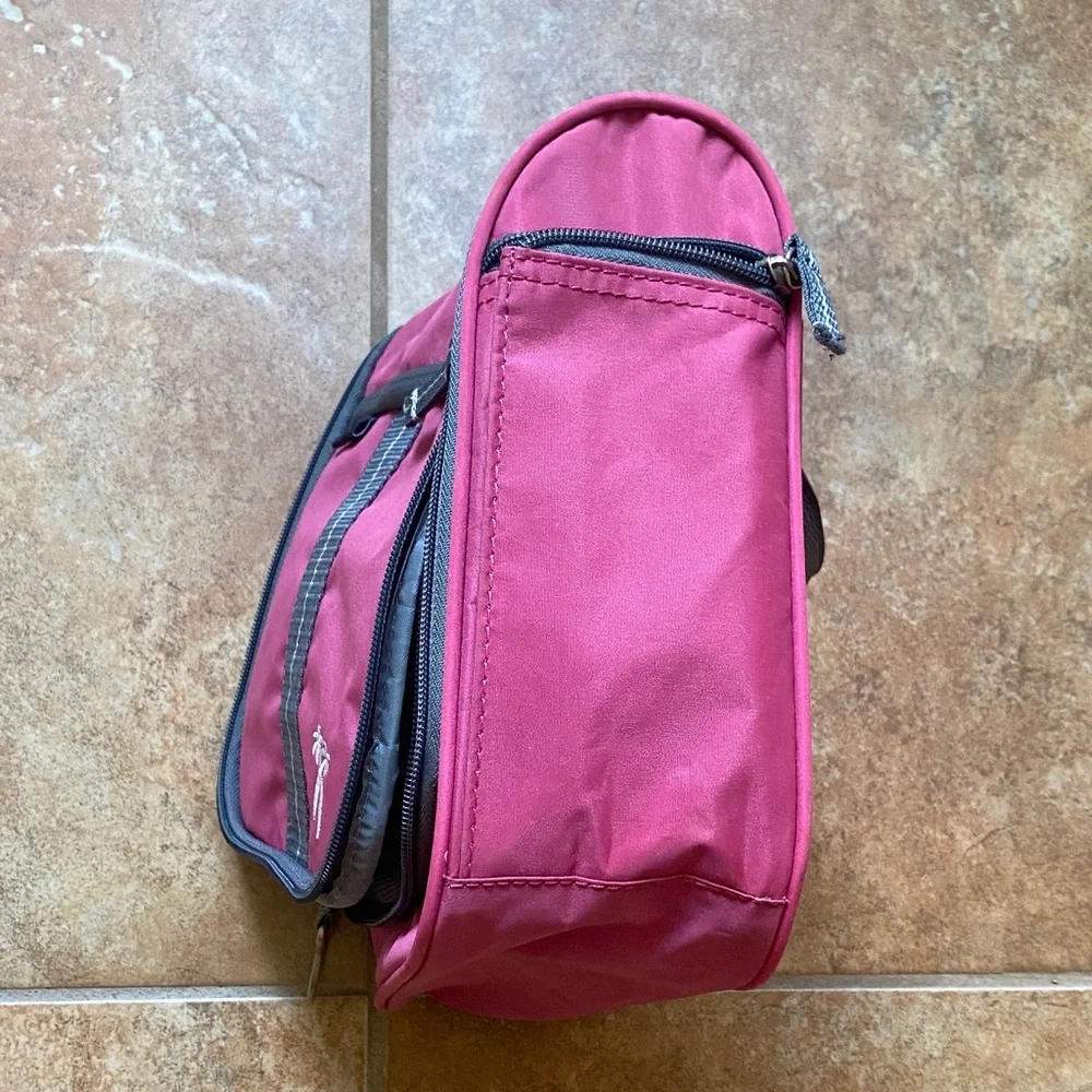 Palm Tree Pink Hanging Toiletry Bag