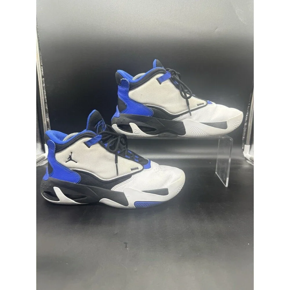 Nike Air Jordan Max Aura 4 DQ8404-104 Blue Black Basketball Sneakers Size 6.5Y