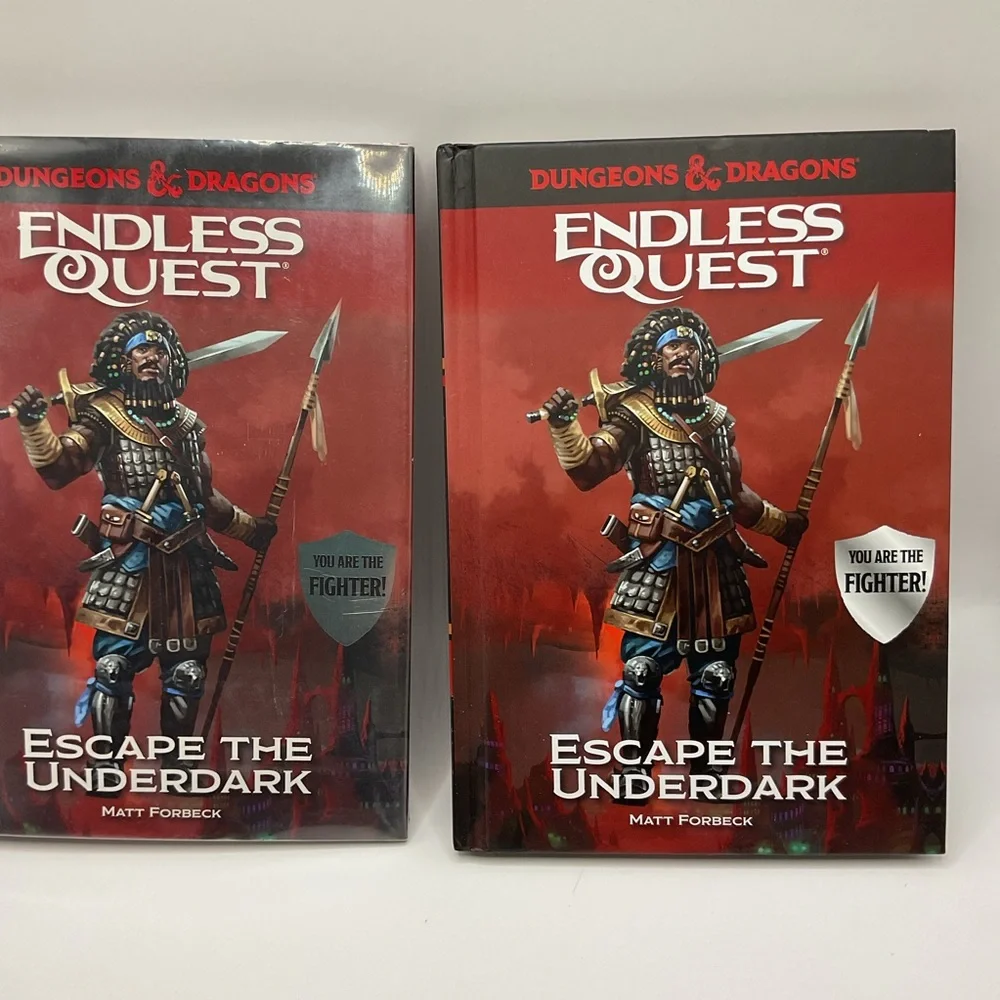 Dungeon & Dragons Hardback Endless Quest: Escape the Underdark Book Fighter D&D