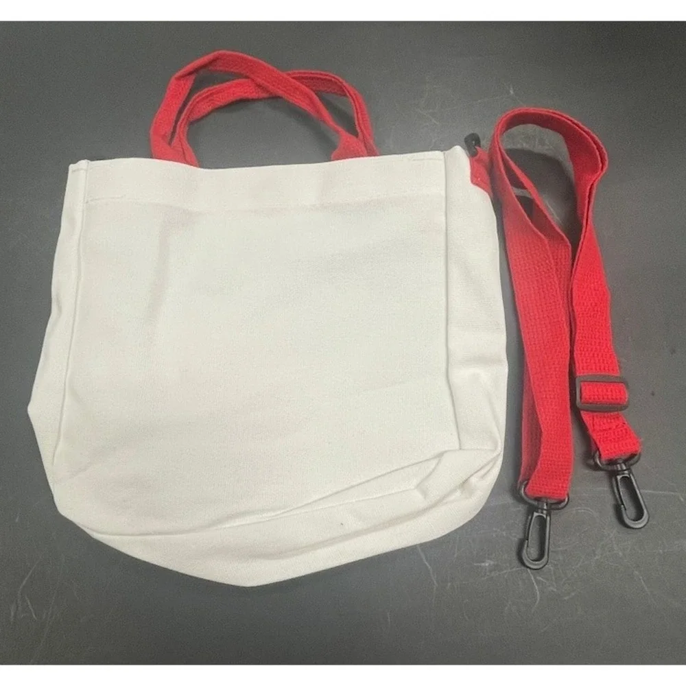 Disney Characters Girl's Tote Shoulder Bag NEW Red Straps