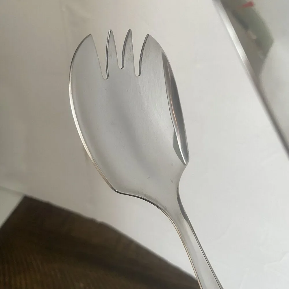 Yamazaki Hospitality Basic Salad Server Tongs Stainless Steel Spoon/Fork