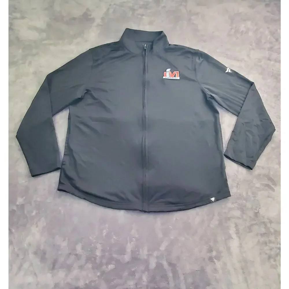 Fanatics Jacket Mens Sz L Black Full Zip Super Bowl Champs LIV NFL C21-39