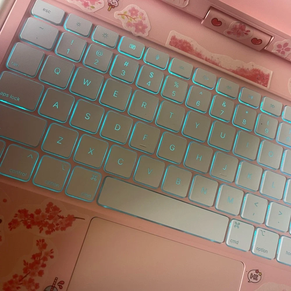 Pink Tablet Case with Keyboard