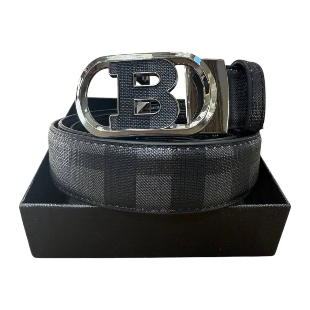 Elegant Fashion Designer Belt PU Leather Alloy Buckle Gold or Silver Size 28-42