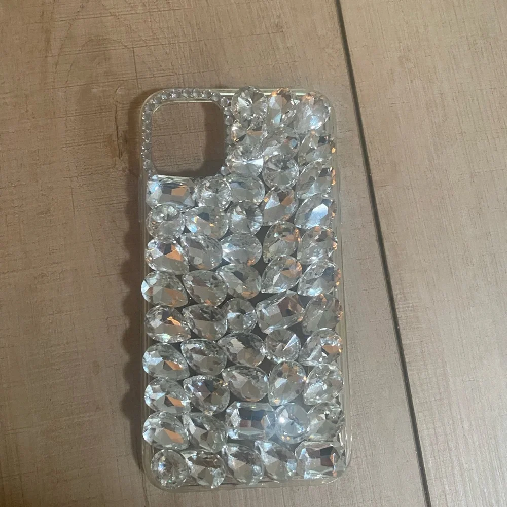 iPhone 11 Case Clear Rhinestone Bling Crystal Sparkly Protective Cover