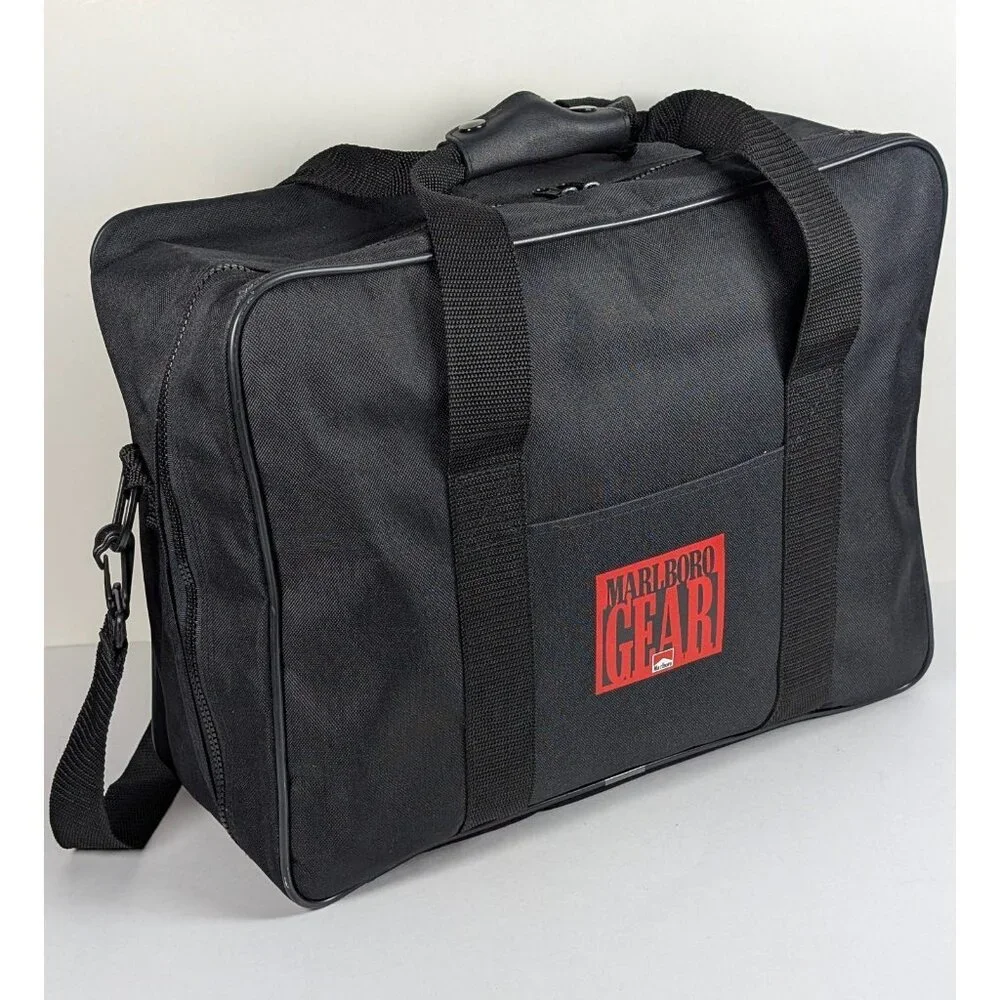 Vintage Marlboro Gear Duffle Travel Bag Overnight 90s Shoulder Strap VTG Promo