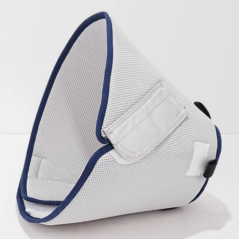 Open Soft Dog Cone, Dog Recovery Collar Blue And Grey