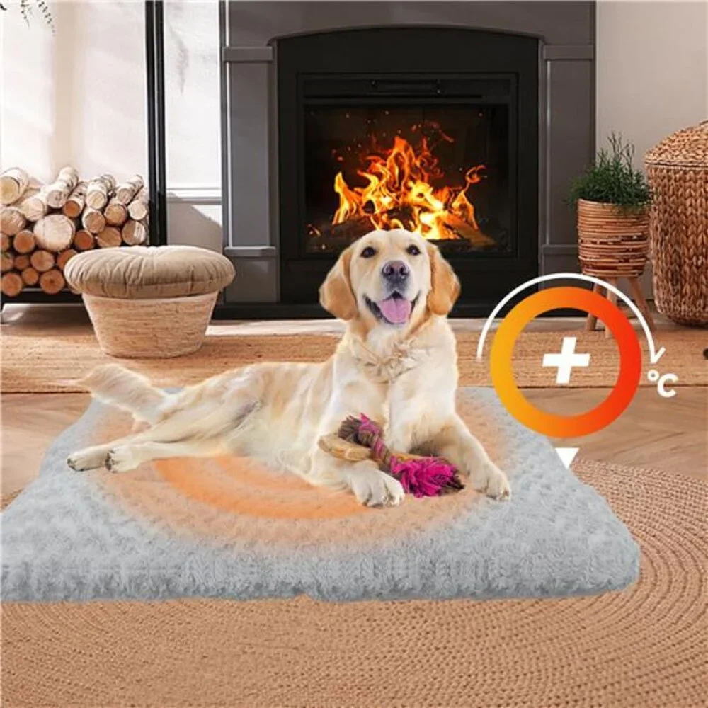 Dog Beds for Small Dogs, Self-Warming Cat Bed, Washable Crate Pad