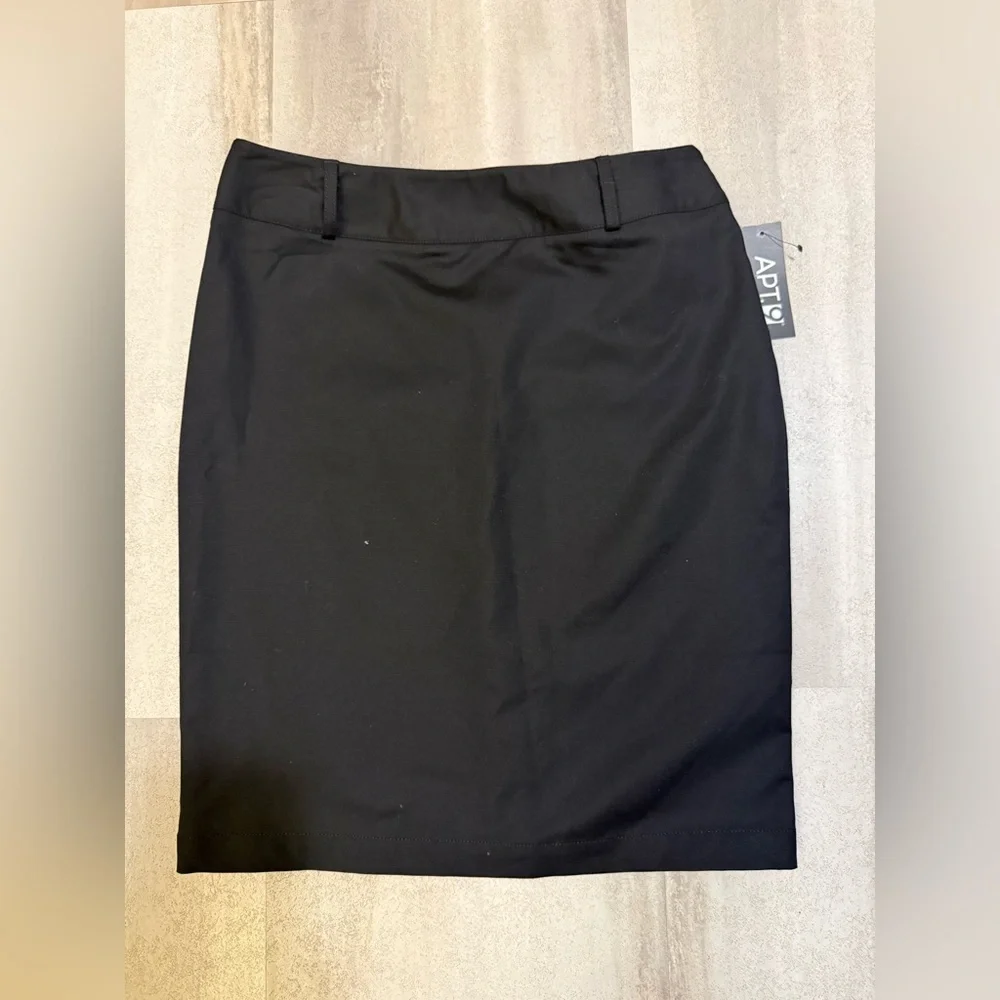 Apt. 9 Women's Elegant Black Pencil Skirt