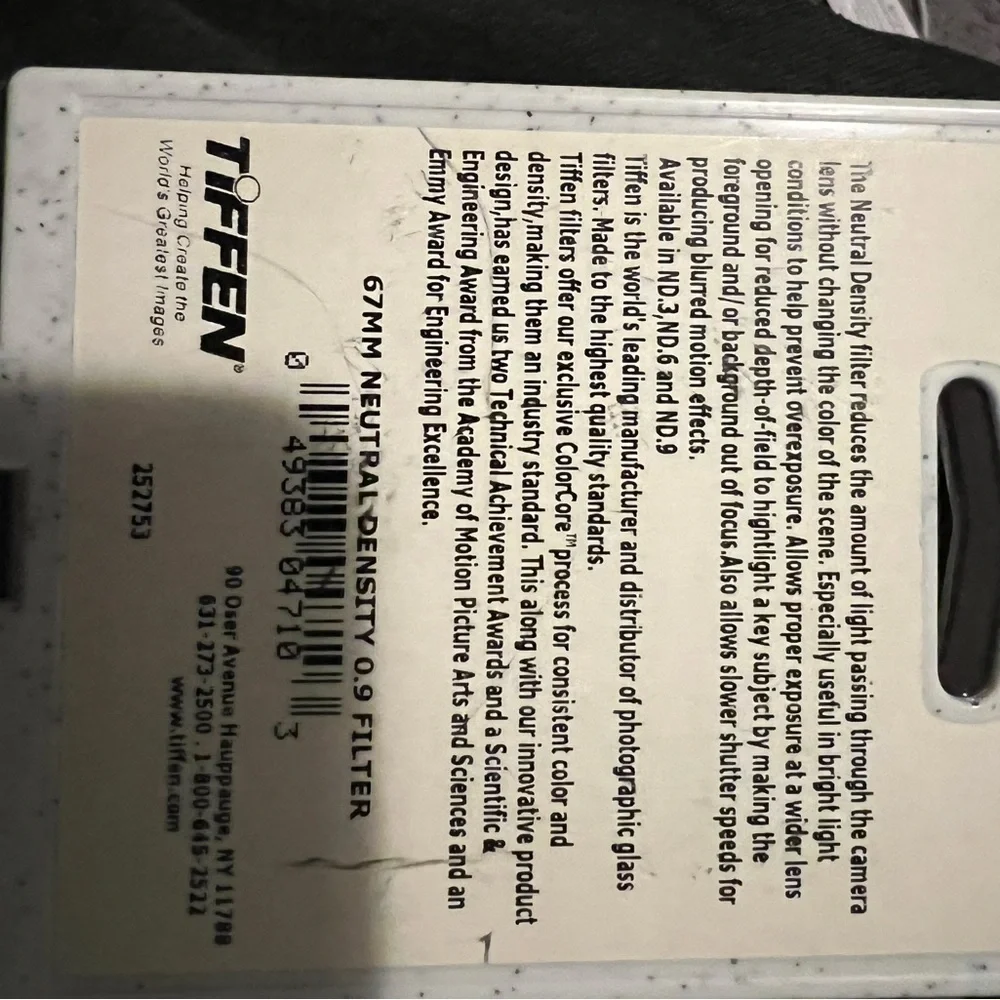 Neutral Density Filter - Black