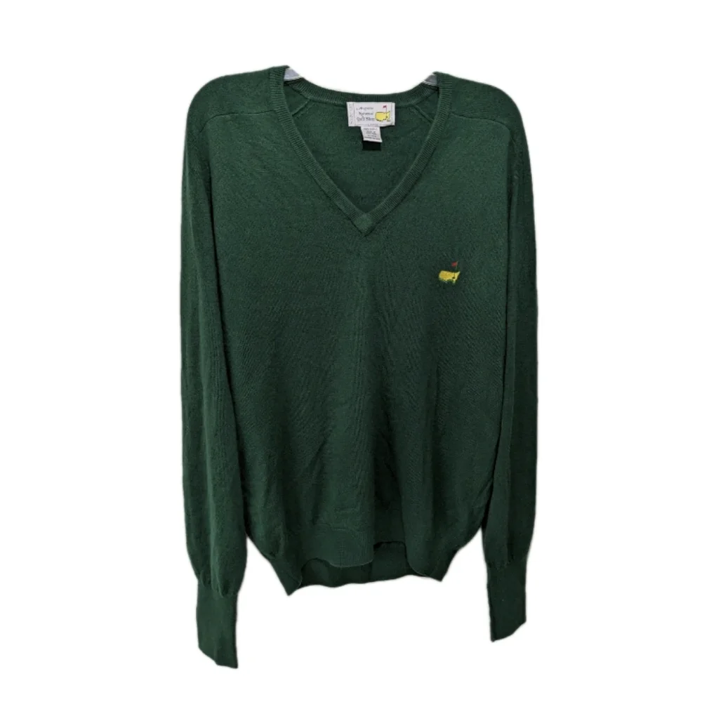 Slazenger Augusta National Golf Shop Masters Pullover Sweater Long Sleeve L Vint