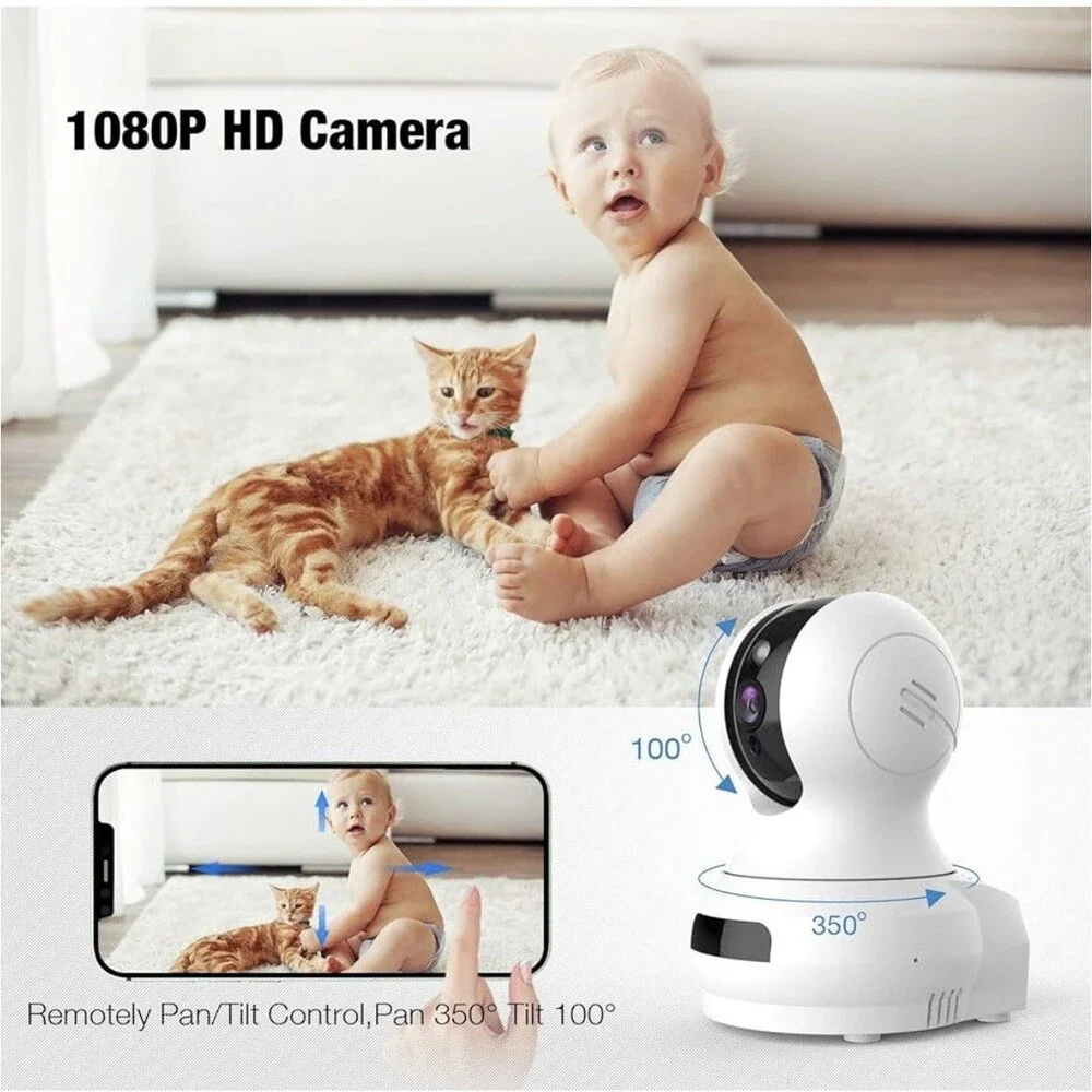 Conico Baby Monitor Indoor Camera, Pan/Tilt with Camera and Audio
