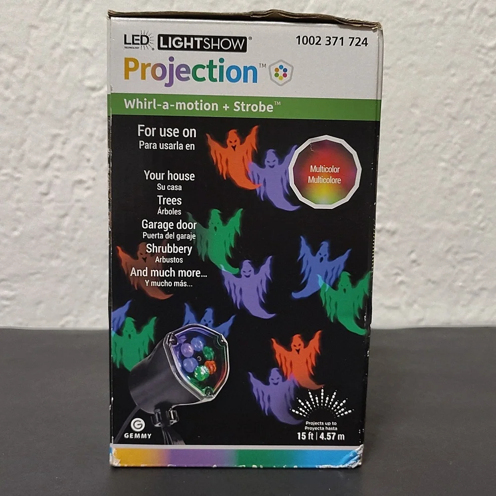 Led LightShow Projection - Whirl a motion + Strobe