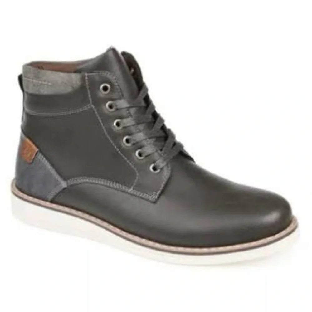 Vance Co. Men’s Evans Lace Up Ankle Boot - Grey- Size 11