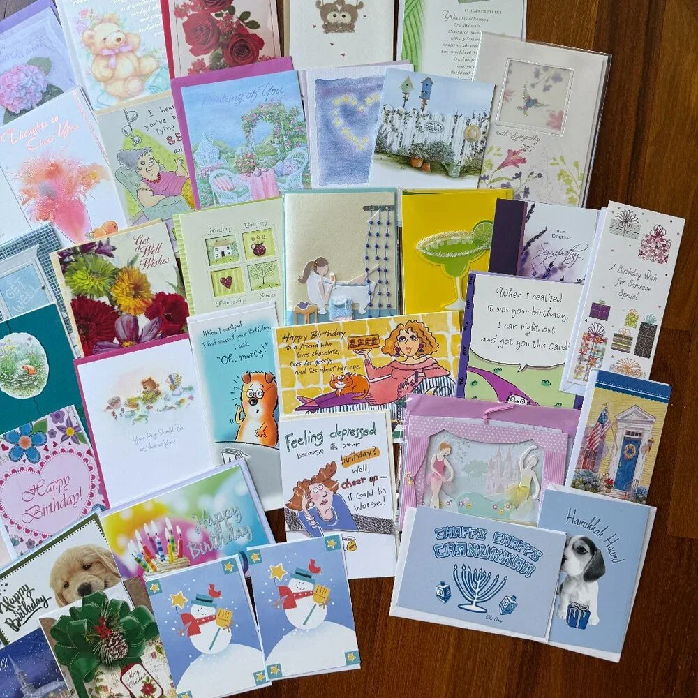 42 Assorted Greeting Cards - NEW