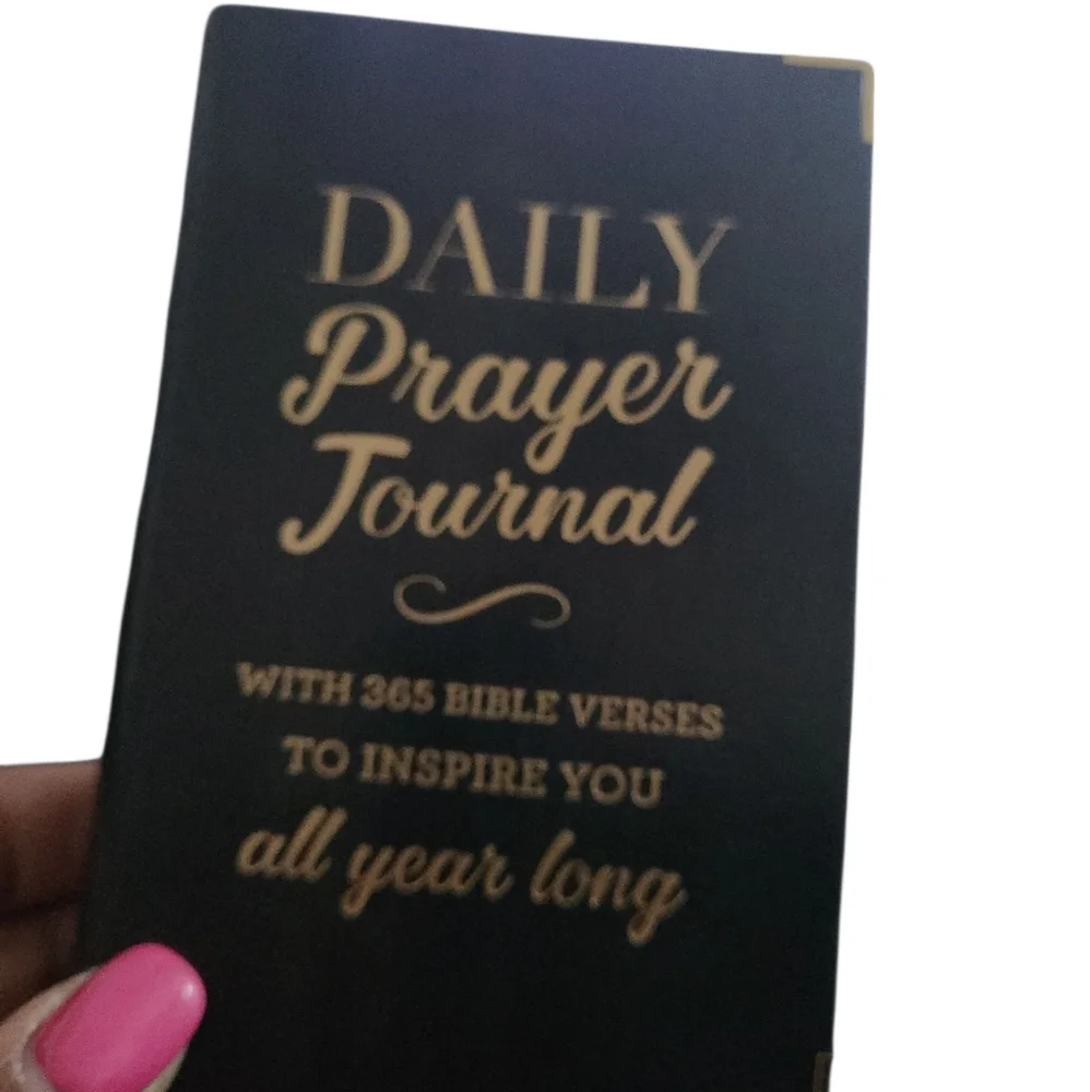 Daily Prayer Journal with Gold Text