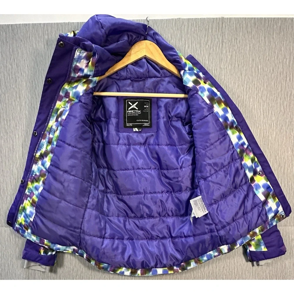 Arctix Suncatcher Insulated Winter Jacket Purple Multicolor Youth Medium