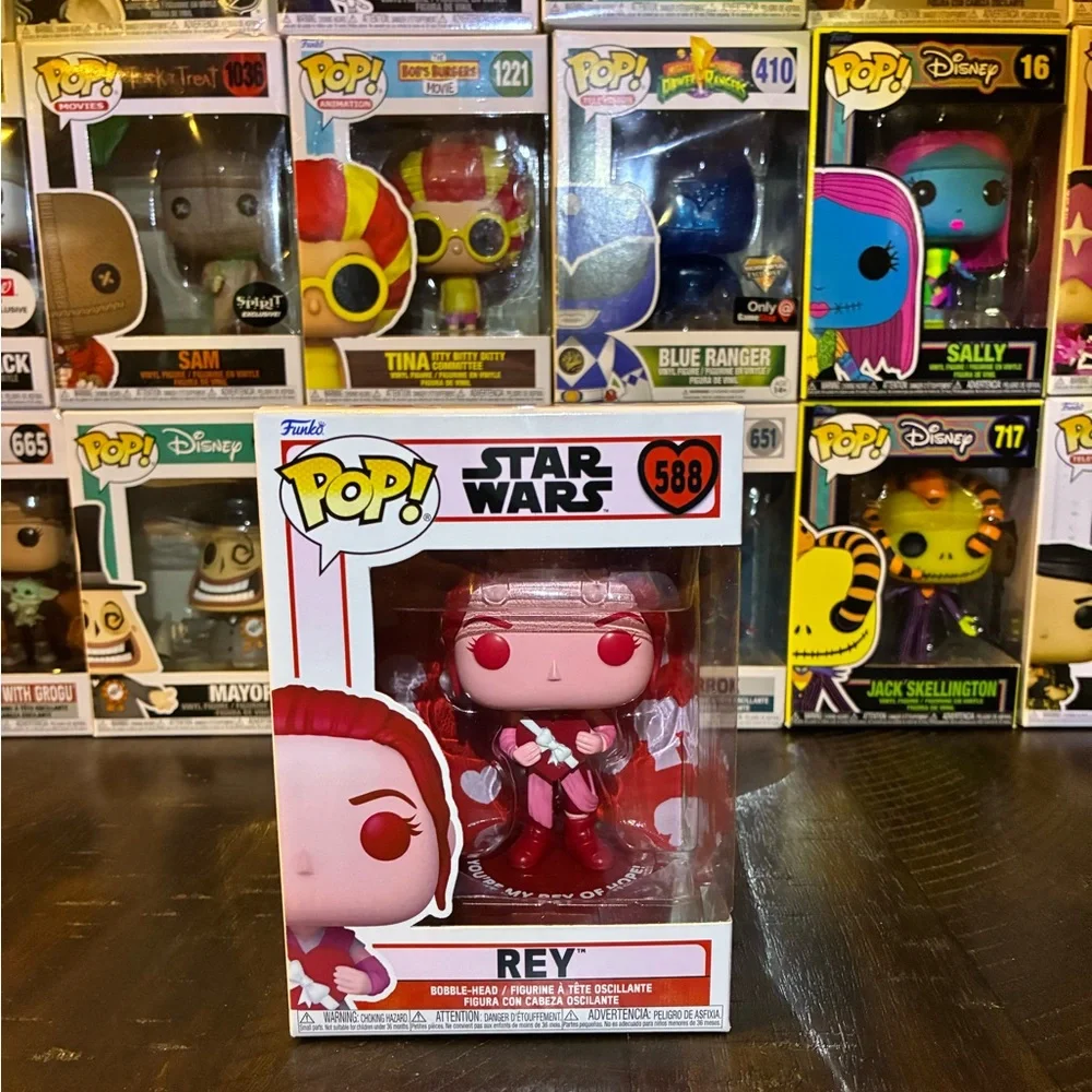 Funko Pop! Star Wars Valentine's Day Rey figure, #588