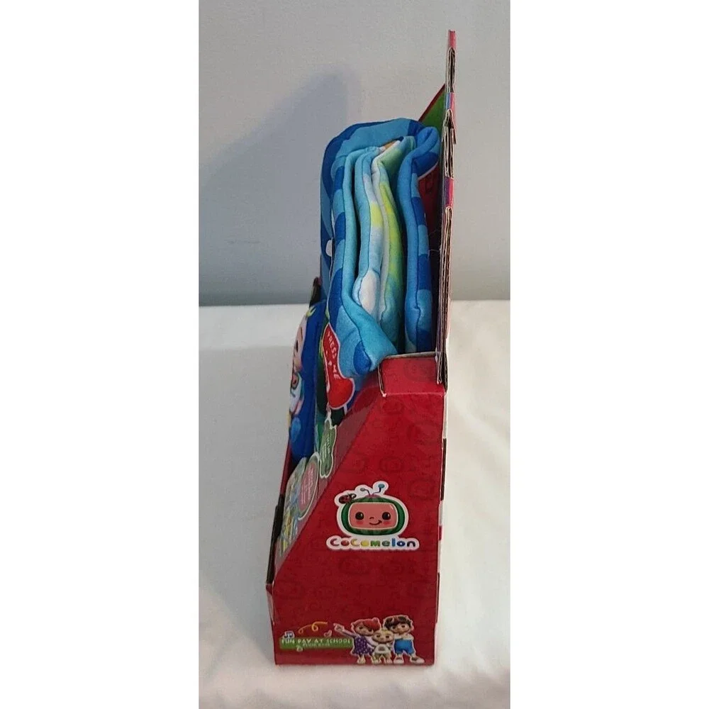Cocomelon Fun Day At School Musical Plush Book Cloth JJ Coco Melon Kids NEW