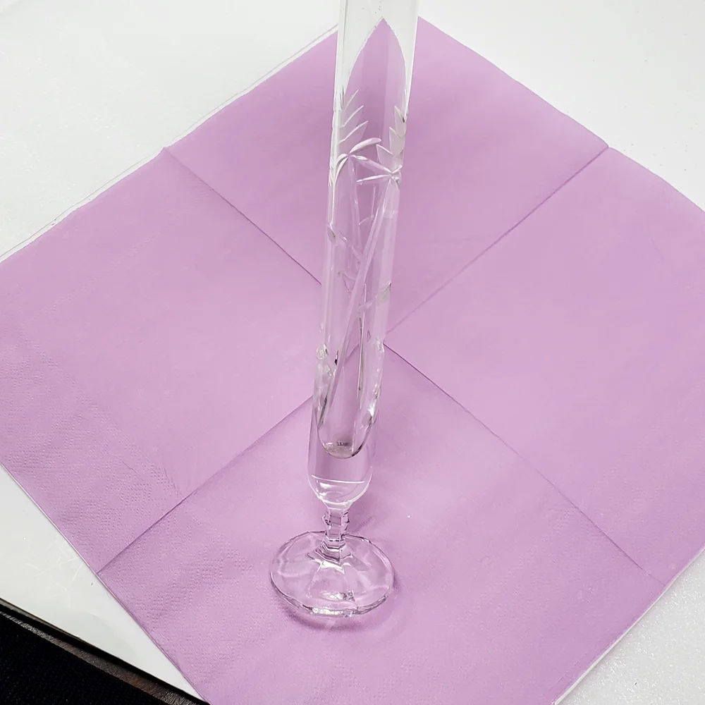 Vintage tall thin footed Elegant clear crystal vase 9.25