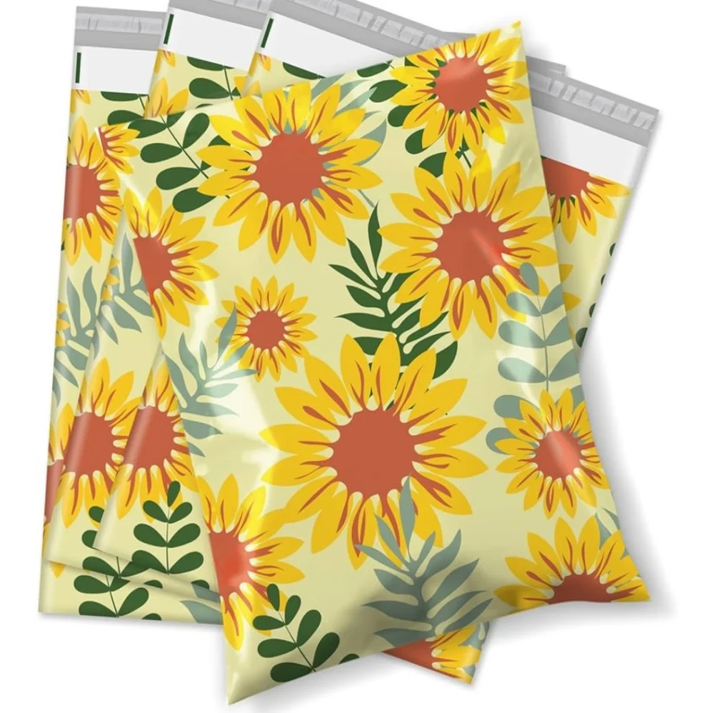 15 Sunflower Polymailer Packages
