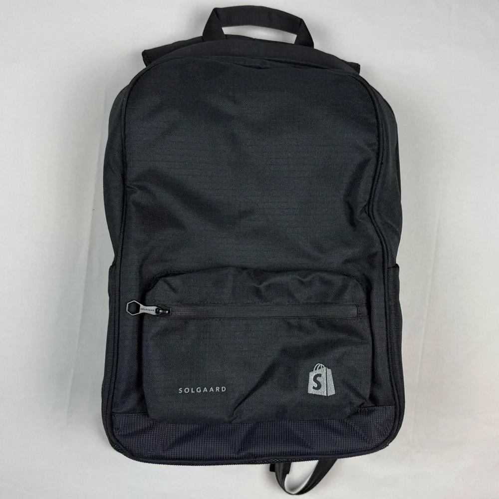 Solgaard Shore Tex Day Pack Backpack Black Ripstop Lightweight Laptop Section